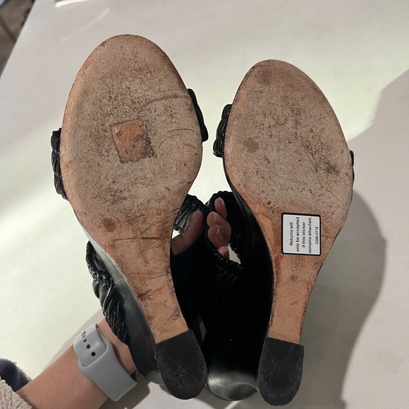 ALCHIMIA DI BALLIN Leather Wedge Heels - Picture 13 of 14